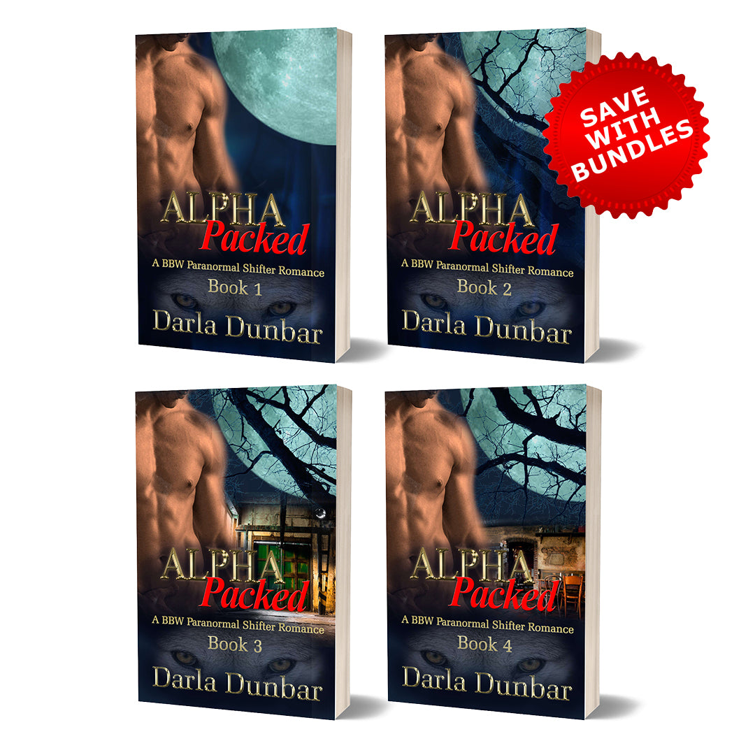 The Alpha Packed BBW Paranormal Shifter Romance Series - Books 1 to 4 Covers
