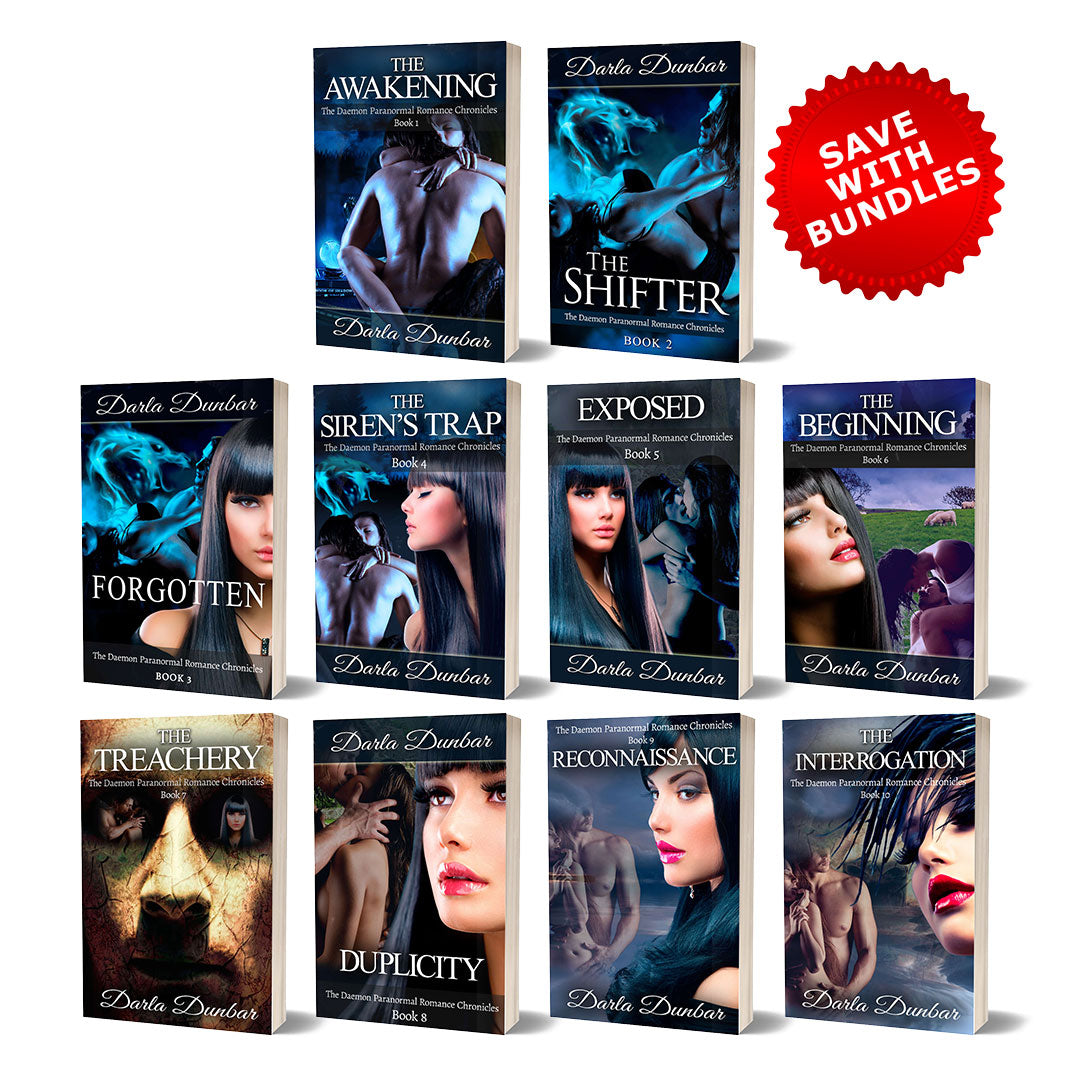 The Daemon Paranormal Romance Chronicles - Books 1 to 10 Covers
