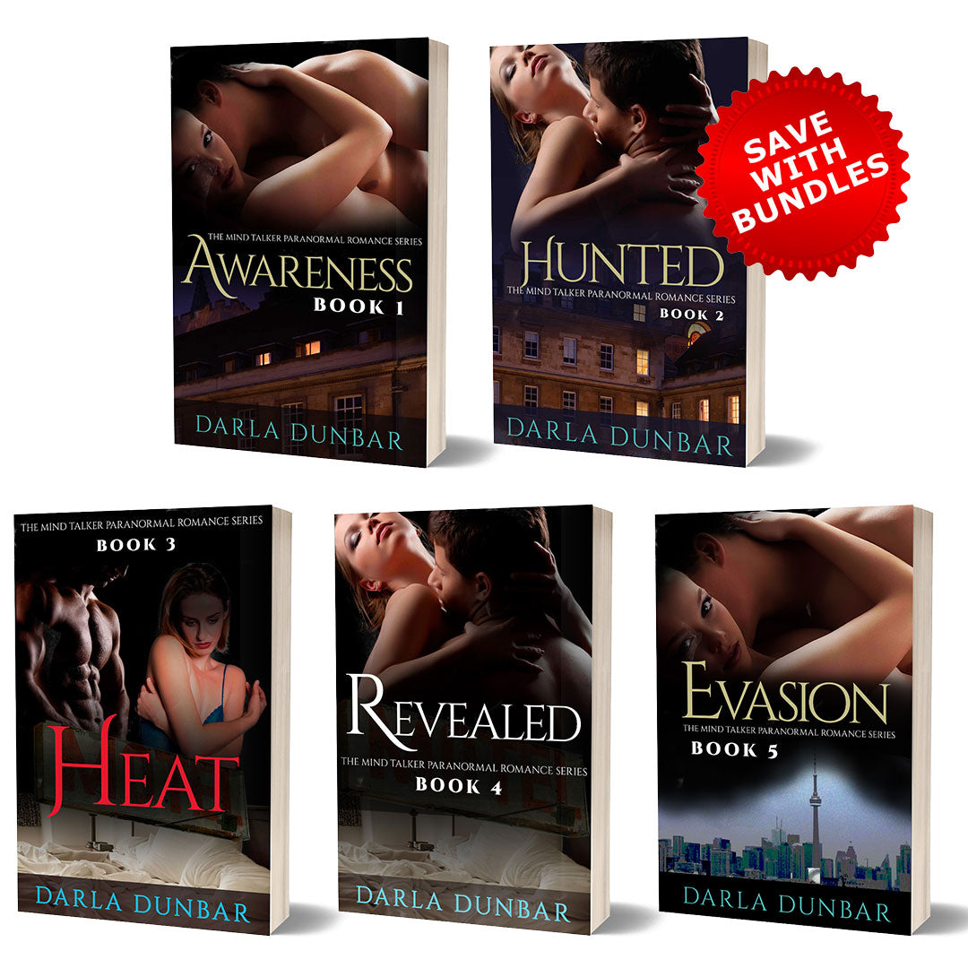 The Mind Talker Paranormal Romance Series - Books 1 to 5 Covers