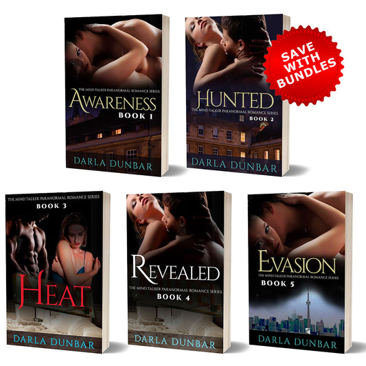 The Mind Talker Paranormal Romance Series - Books 1 to 5 Covers